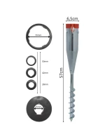 PODSTAVEC PRE UPEVNENIE DÁŽDNIKA 25-55 MM KOVOVÝ SKRUTKOVACÍ REDCLIFFS PODSTAVEC PRE UPEVNENIE DÁŽDNIKA 25-55 MM KOVOVÝ SKRUTKOVACÍ REDCLIFFS