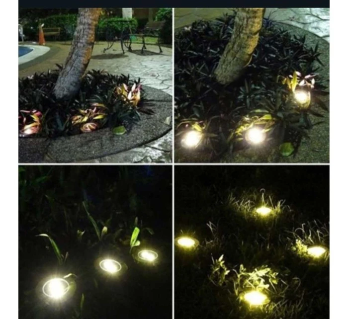 SOLÁRNA LAMPA 8 LED SMD PRE PRELOMENIE KPL.4PCS