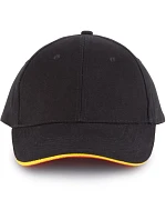 KP 011 6 Panelová sandwich kšiltovka black/orange model 22460971 - K-up KP 011 6 Panelová sandwich kšiltovka black/orange model 22460971 - K-up