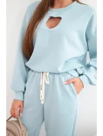 Dámský komplet model 21921196 s výřezem ve tvaru srdce mátový - K-Fashion