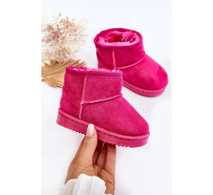 Dziecięce Ocieplane Botki Śniegowce Fuksja Gooby Dziecięce Ocieplane Botki Śniegowce Fuksja Gooby