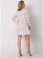 Šaty 123 SK 187576.41P biela a červená