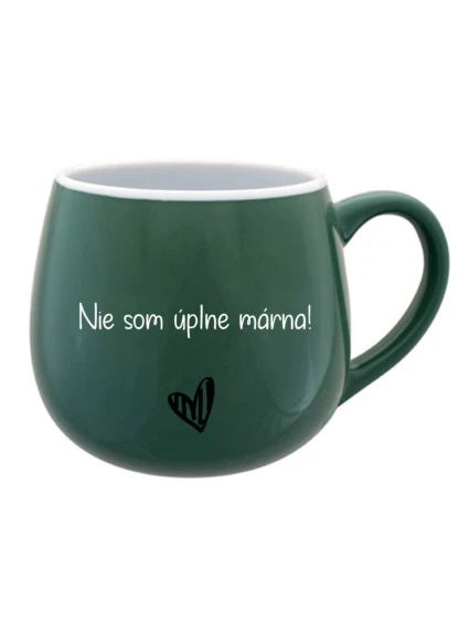 Nie som úplne mŕtvy! - zelený keramický hrnček 300 ml