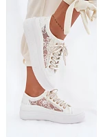 Dámske šnurovacie tenisky LCW-26-44-4480 white . Lee Cooper Dámske šnurovacie tenisky LCW-26-44-4480 white . Lee Cooper