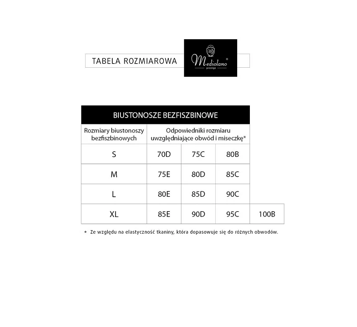 PODPRSENKA  ČERNÁ model 22099678 - MEDIOLANO