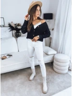 SINSA dámsky sveter čierny FashionStreet MY1632