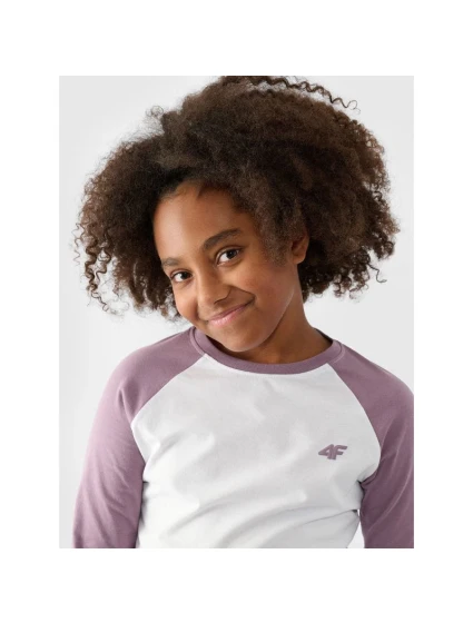 Dievčenské nohavice Regular Plain Sleeve Long Sleeve 4F Junior 4FJWAW24TLONF291-51S Dievčenské nohavice Regular Plain Sleeve Long Sleeve 4F Junior 4FJWAW24TLONF291-51S