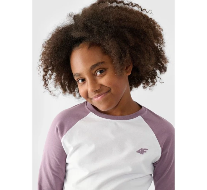 Dievčenské nohavice Regular Plain Sleeve Long Sleeve 4F Junior 4FJWAW24TLONF291-51S Dievčenské nohavice Regular Plain Sleeve Long Sleeve 4F Junior 4FJWAW24TLONF291-51S