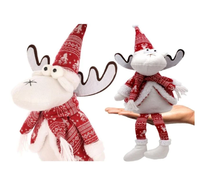 VIANOČNÝ DEKORATÍVNY SOB BIELY 35+20CM VIANOČNÝ DEKORATÍVNY SOB BIELY 35+20CM