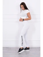 Nohavice legíny Brooklyn white