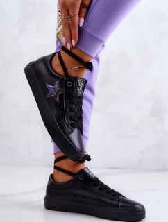 Kožené tenisky Star Big Star model 21580383 Black - Big Star Shoes