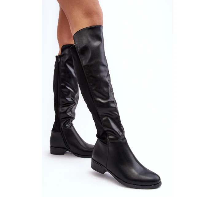 Dámské kožené kotníkové boty  černé model 21640743 - S.Barski