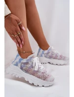 Sneakersy Damskie Z Szydełkową Cholewką Multikolor Jelhiris Sneakersy Damskie Z Szydełkową Cholewką Multikolor Jelhiris