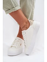 Sneakersy na platformě Big Star model 22042666 bílé - Big Star Shoes