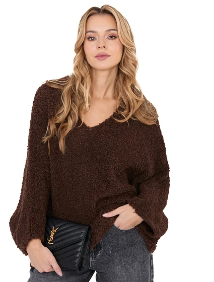 Sweter CH SW model 21782580 ciemny brązowy - FPrice
