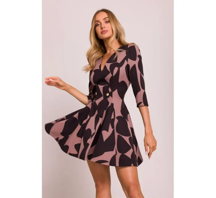 model 20970653 Přiléhavé mini šaty s potiskem model 2 - Moe