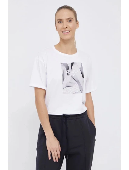 Dámsky top s potlačou H4Z21-TSD029 10S White and Black - 4F