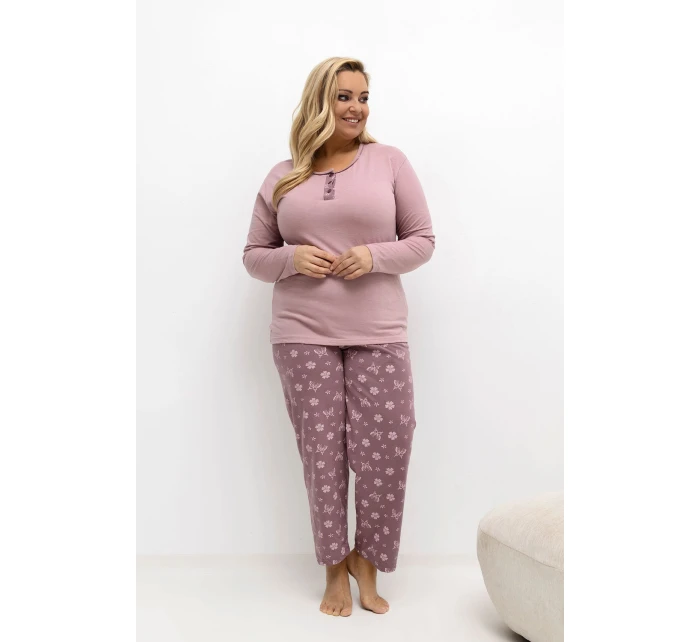 Pohodlné pyžamo pre plnoštíhly model 221186 Forever Pink Pohodlné pyžamo pre plnoštíhly model 221186 Forever Pink