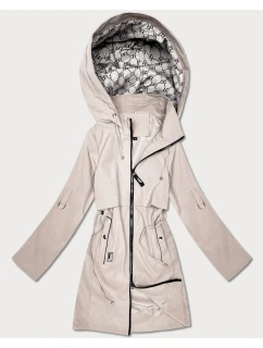 Dámska bunda s rovnou podšívkou Goodlookin light beige (KK60409-5#)