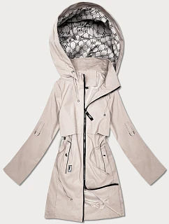 Dámska bunda s rovnou podšívkou Goodlookin light beige (KK60409-5#)