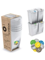 ODPADKOVÉ KOŠE 35 L SORTIBOX SET4 BALENIA DIÉTNE ŠEDÉ