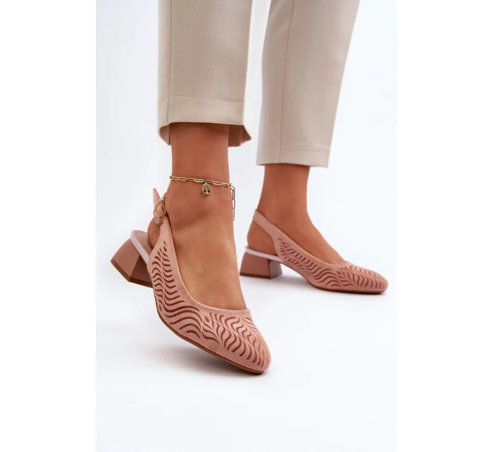 Lodičky Na Podpatku Růžové model 21655296 - Boto