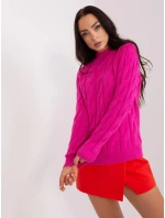 Sweter AT SW model 18959375 fuksjowy - FPrice