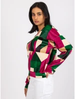 Blúzka DHJ BZ 6550.74P tmavo zelená