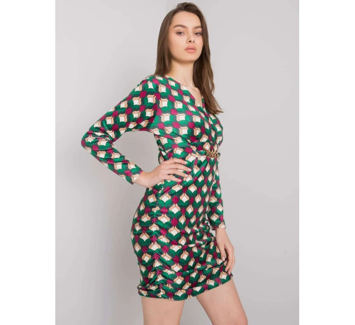 Šaty DHJ SK model 16265026 zelená - FPrice Šaty DHJ SK model 16265026 zelená - FPrice