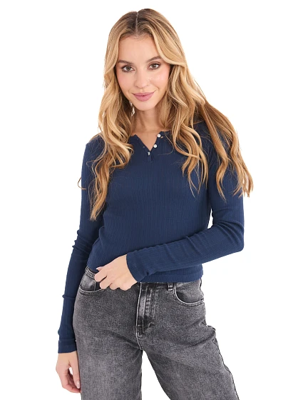 Bluzka WT BZ model 21875410 granatowy - FPrice Bluzka WT BZ model 21875410 granatowy - FPrice