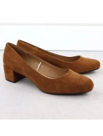 Camel semišové lodičky na klinoch Sergio Leone PB291