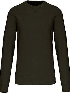Kariban K 442 Mikina z hrubej bavlny 20.K442 tmavá khaki