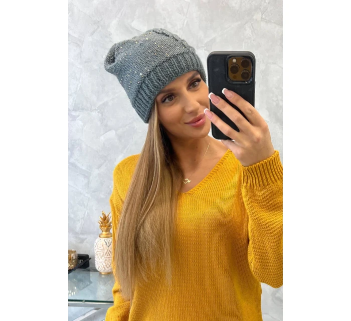 Dámska čiapka Amira K359 tmavo šedá