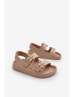 Dětské lehké žabky s přezkami BIG STAR model 21651519 béžové - Big Star Shoes Dětské lehké žabky s přezkami BIG STAR model 21651519 béžové - Big Star Shoes