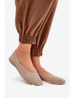 Semišové Dámské Baletky Big Star model 21690762 Béžové - Big Star Shoes