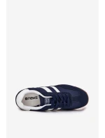 Buty Sportowe Sneakersy Męskie Granatowe Sivara