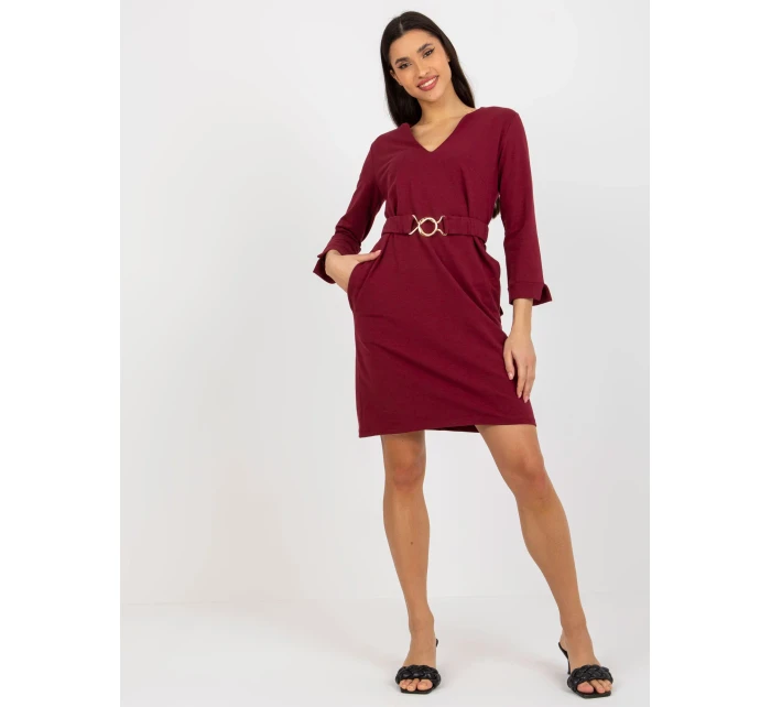 Dámské šaty TW SK BL bordó model 18044126 - FPrice Dámské šaty TW SK BL bordó model 18044126 - FPrice