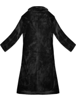 Černý dámský kabát typu  model 21247772 - J.STYLE