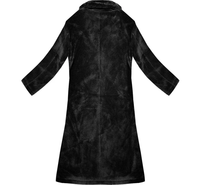 Černý dámský kabát typu  model 21247772 - J.STYLE