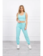 Súprava top+nohavice mint