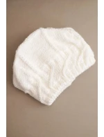 Dámská zimní čepice s vlnou v bílá model 21783049 - K-Fashion Dámská zimní čepice s vlnou v bílá model 21783049 - K-Fashion