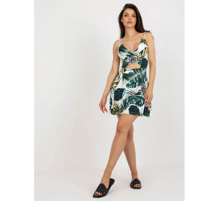 NM SK šaty V6659 1.86 biela a zelená NM SK šaty V6659 1.86 biela a zelená