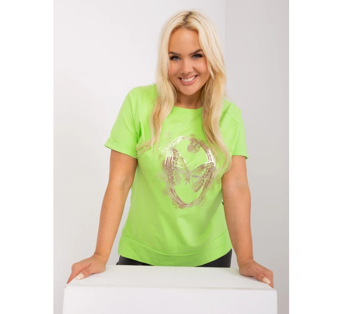 Bluzka RV BZ model 19915286 limonkowy - FPrice Bluzka RV BZ model 19915286 limonkowy - FPrice