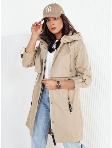 Dámská přechodná bunda parka béžová Dstreet model 21973946 - FashionStreet