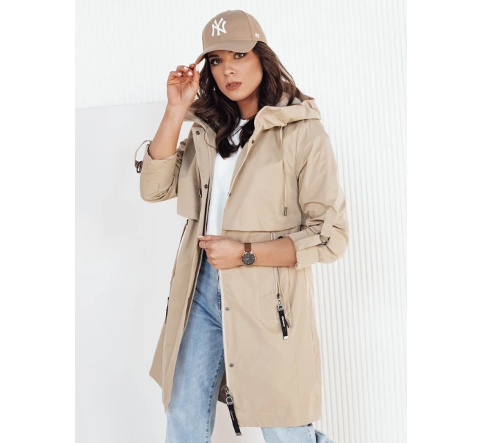 Dámská přechodná bunda parka béžová Dstreet model 21973946 - FashionStreet