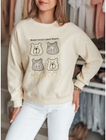Dámská oversize mikina s  ecru Dstreet model 21988109 - FashionStreet