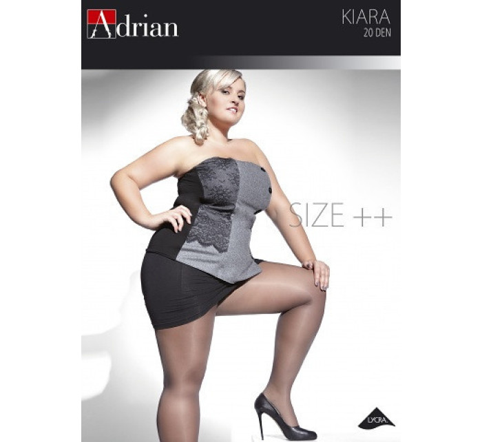 Dámske pančuchové nohavice Adrian Kiara Size ++ 20 deň 7-8XL