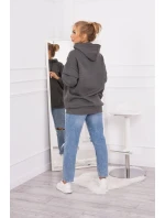 Mikina Warm-up s polovičným zipsom v grafitovej farbe Mikina Warm-up s polovičným zipsom v grafitovej farbe