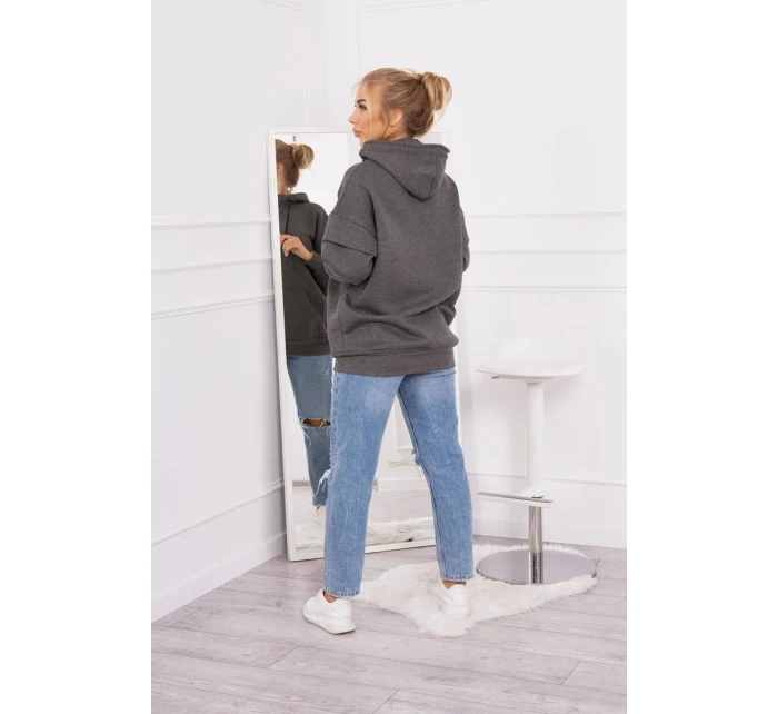 Mikina Warm-up s polovičným zipsom v grafitovej farbe Mikina Warm-up s polovičným zipsom v grafitovej farbe
