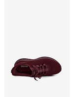 Lehké dámské sportovní nazouváky z Big Star Bordó model 22185515 - Big Star Shoes